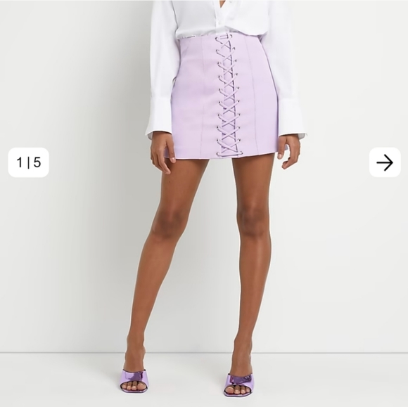 River Island Purple Mini Skirt - Picture 8 of 8